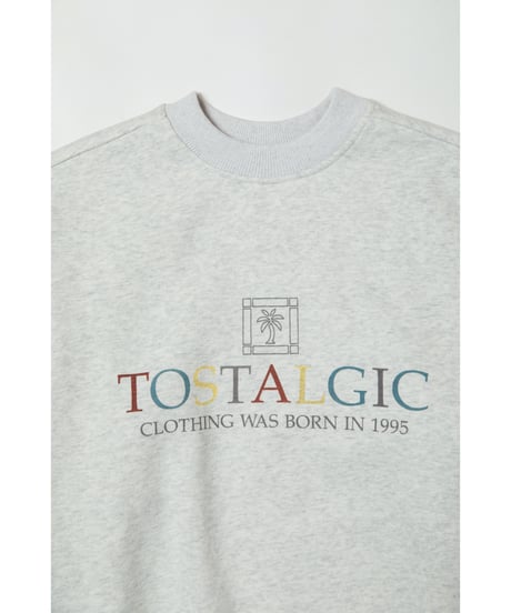 Palm tree sweatshirt / gray