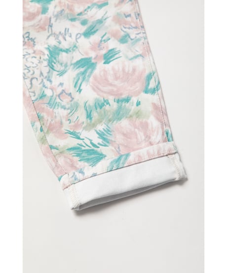 Tostalgic floral denim pants / floral