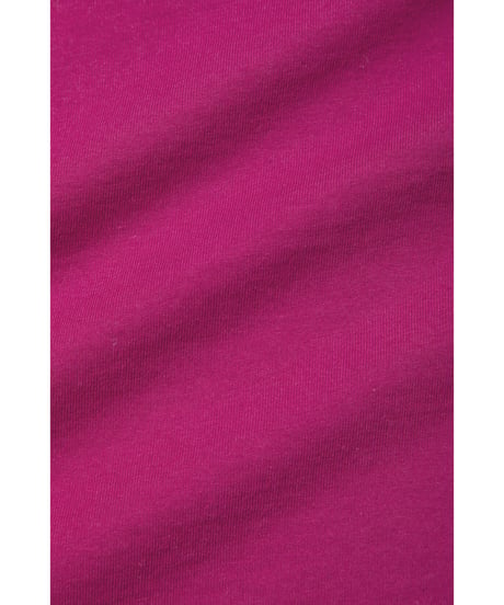 High neck long sleeve pocket tee / pink