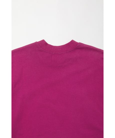 High neck long sleeve pocket tee / pink