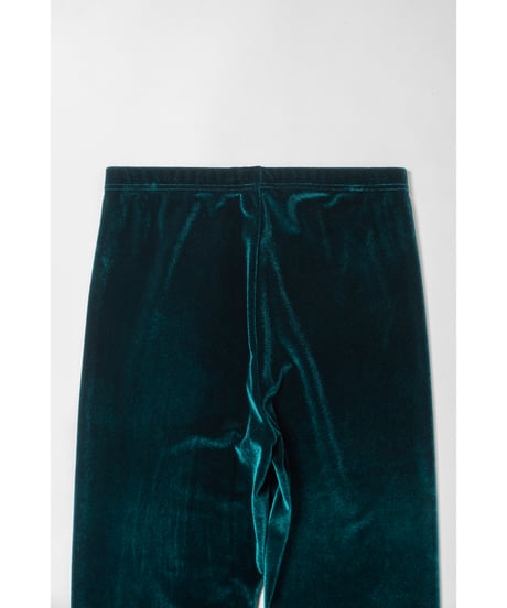 Velour leggins / green