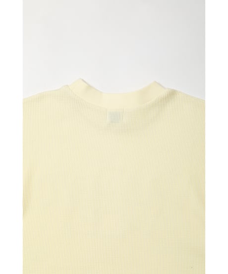 Waffle logo tee / yellow