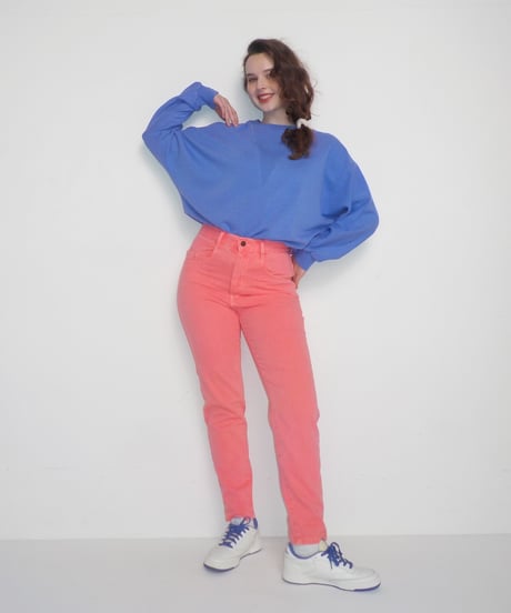 Tostalgic denim pants / salmon