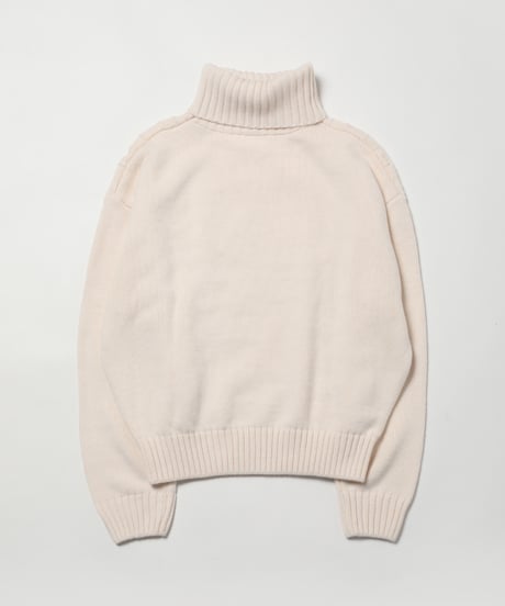 Cable sweater / white