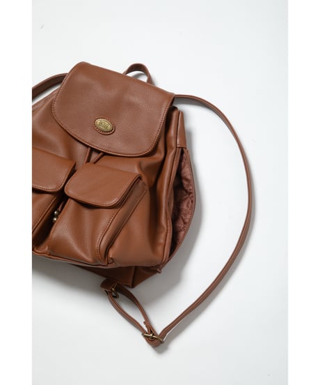 Leather backpack / light brown
