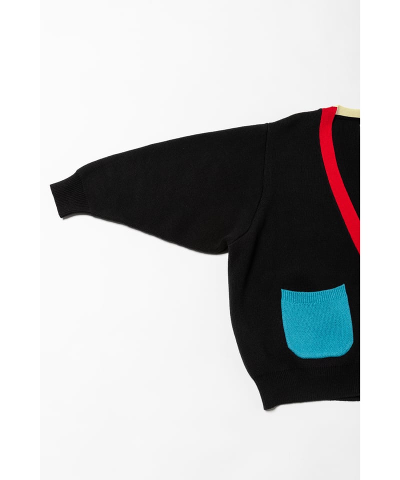 Big knit cardigan / colorful | Tostalgic Clothing