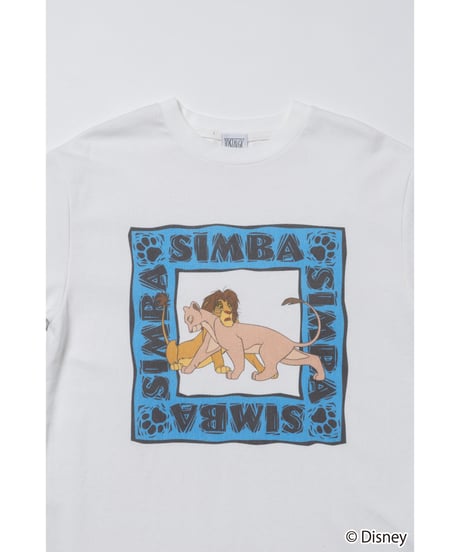 Simba and Nala / tee / white [ Shipped in early Jul. ]