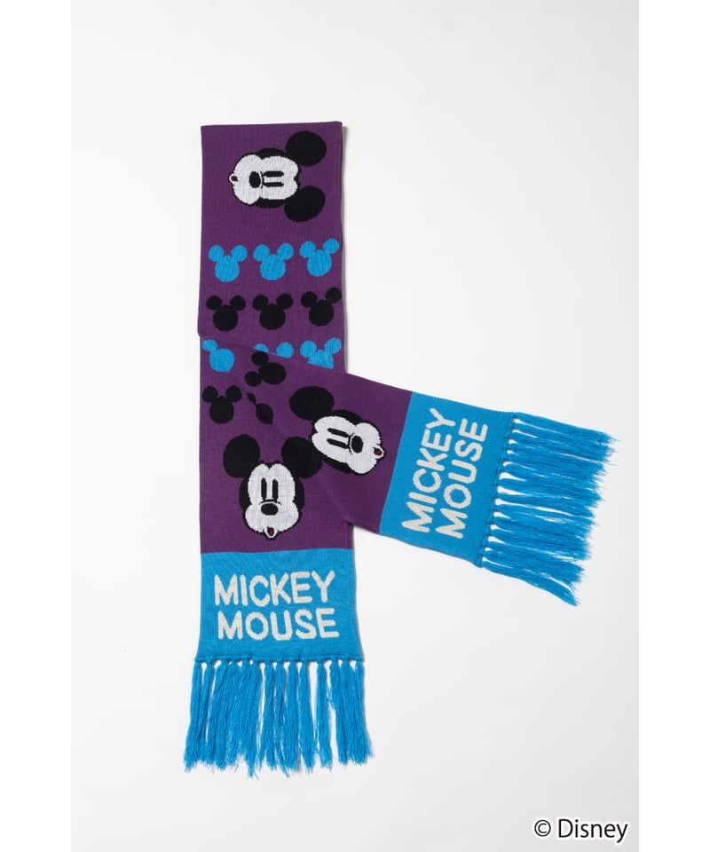 Mickey Mouse scarf / purple | Tostalgic Clothing