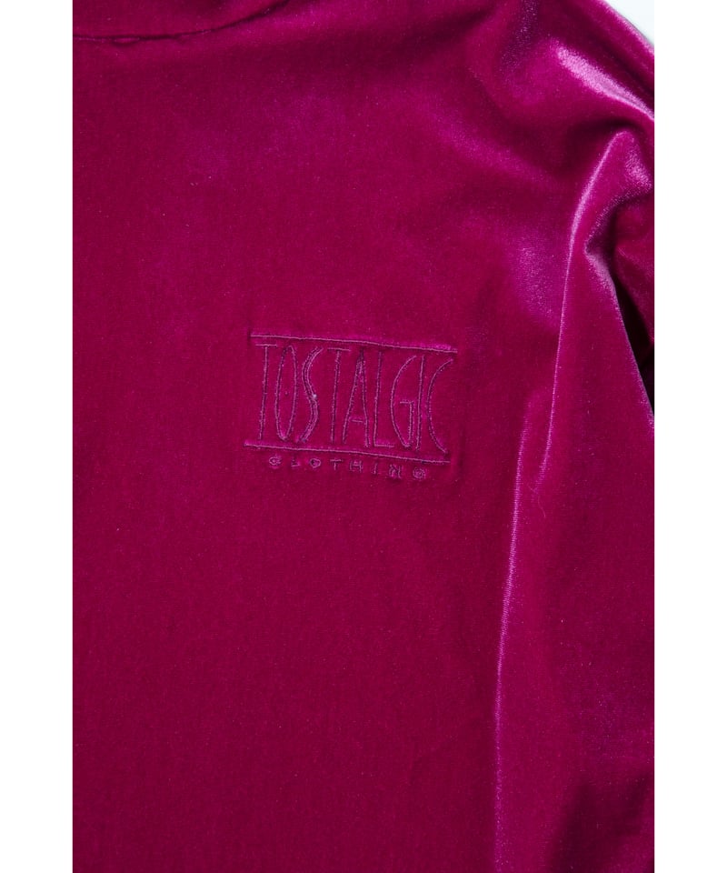 トスタルジッククロージング　　Velours high necked tops Velours high necked tops / pink | Tostalgic Clo