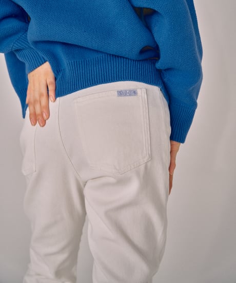Tostalgic denim pants / white