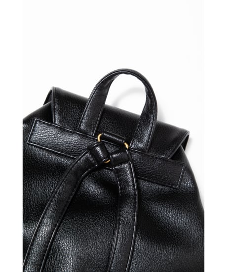 Leather backpack / black