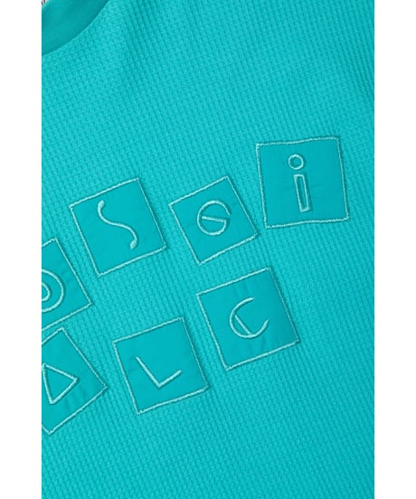 Waffle logo tee / green