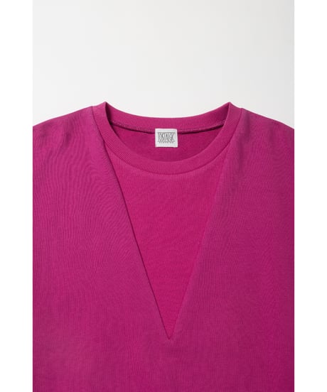 Light ribbed sweatshirt / pink