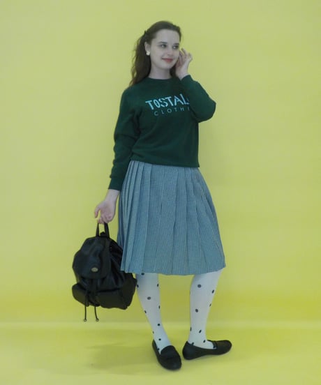 Fitted sweatshirt / green