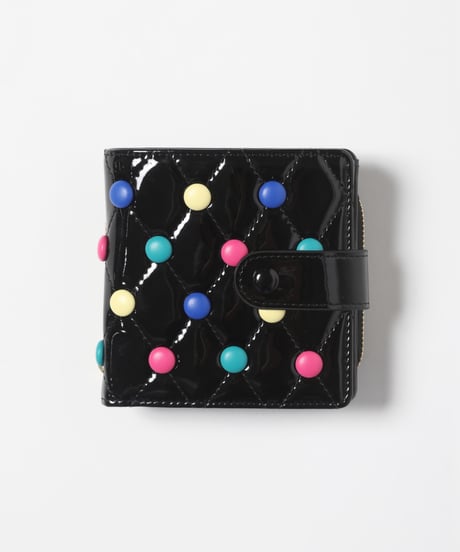 Quilted candies wallet / black