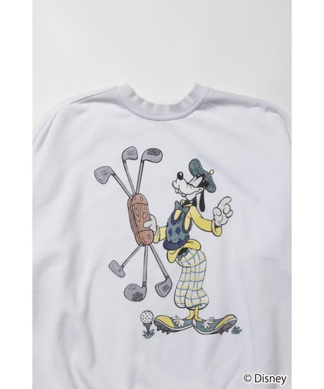 Disney sports sweatshirt（Goofy） / white