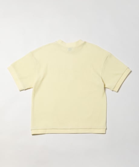 Waffle logo tee / yellow