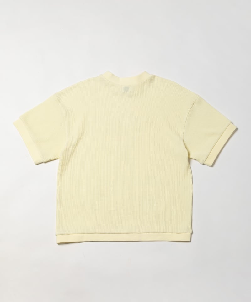 タグ付き トスタルジッククロージング Waffle logo tee イエロー Waffle logo tee / yellow | Tostalgic Clothing