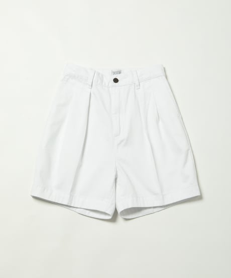 Color half pants / white