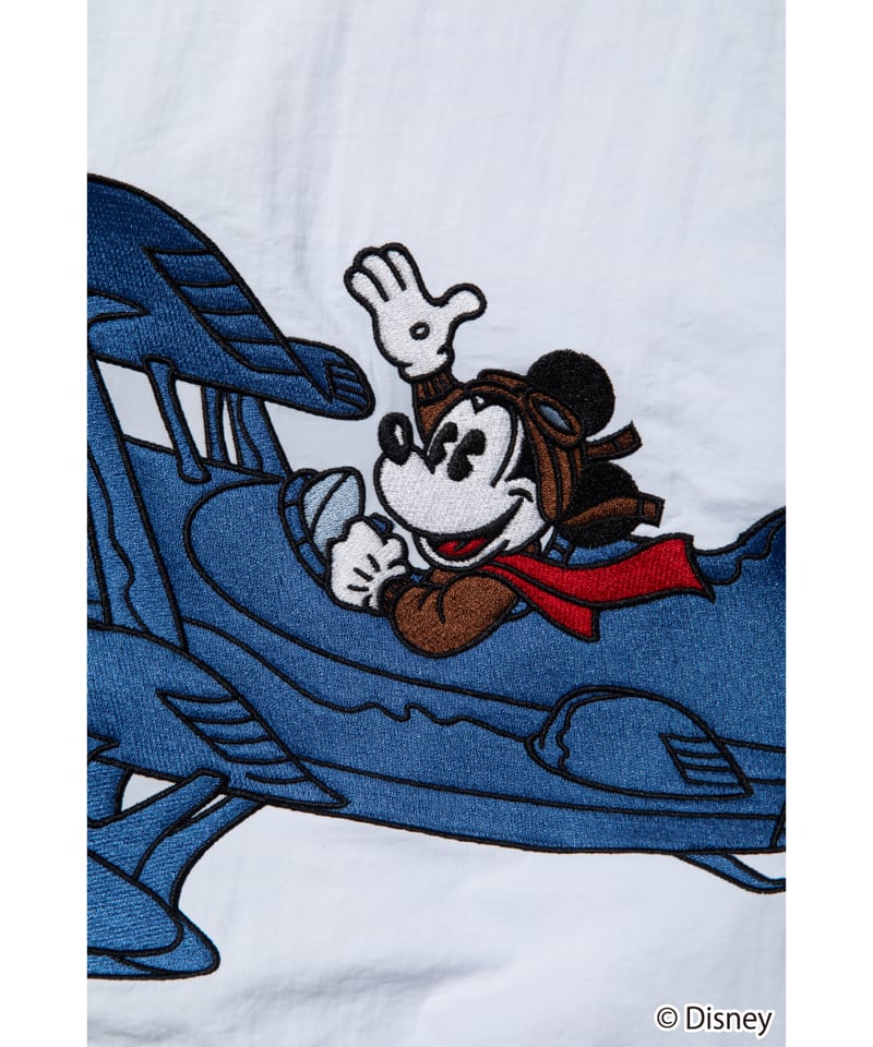 Mickey flight jacket / white | Tostalgic Clothing