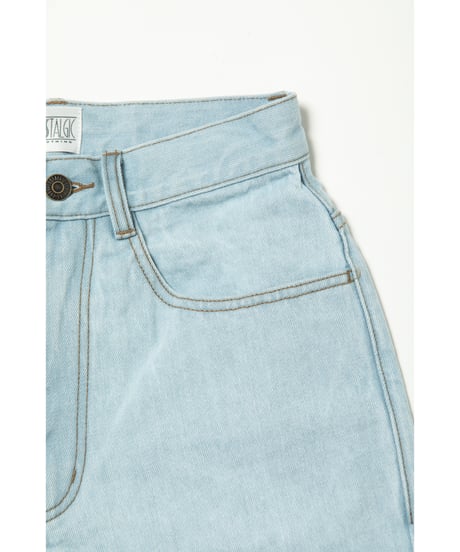 Denim half pants / light blue