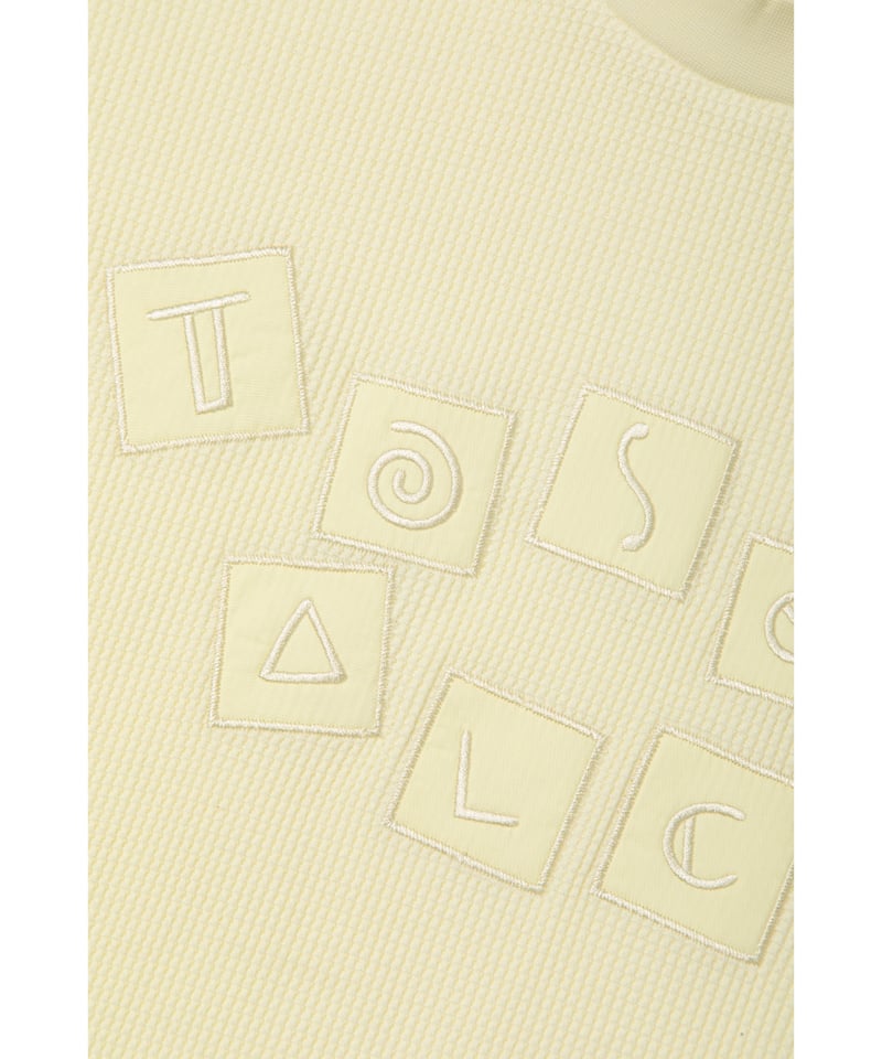 Waffle logo tee / yellow | Tostalgic Clothing