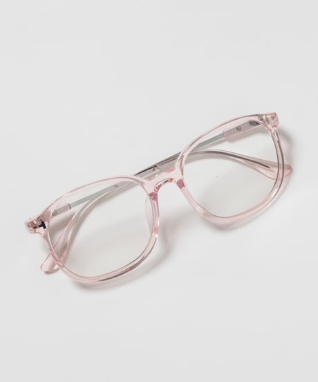Clear glasses / pink
