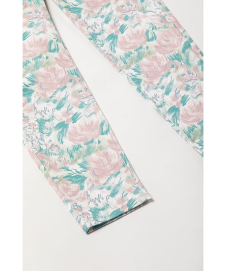 Tostalgic floral denim pants / floral