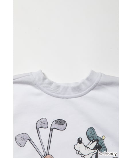 Disney sports sweatshirt（Goofy） / white
