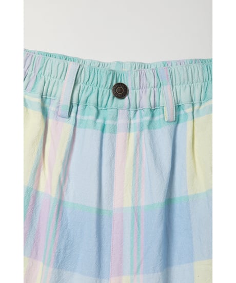 Summer half pants / checked