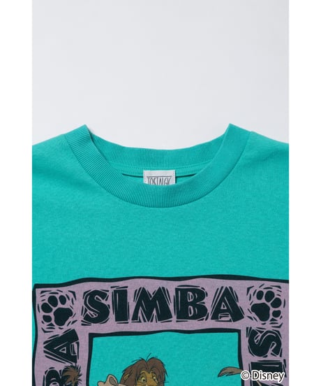 Simba and Nala / tee / green [ Shipped in early Jul. ]