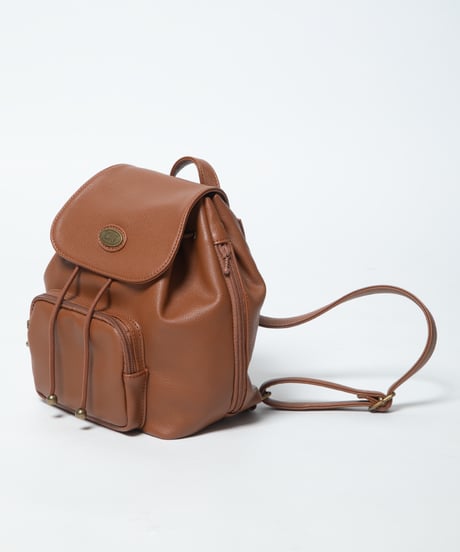Mini leather back pack / light brown