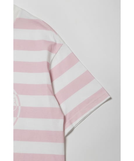 Tos logo stripe Tshirts / pink