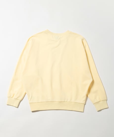 Light ribbed sweatshirt / yellow