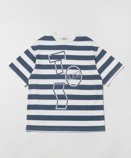 Tos logo stripe Tshirts / navy
