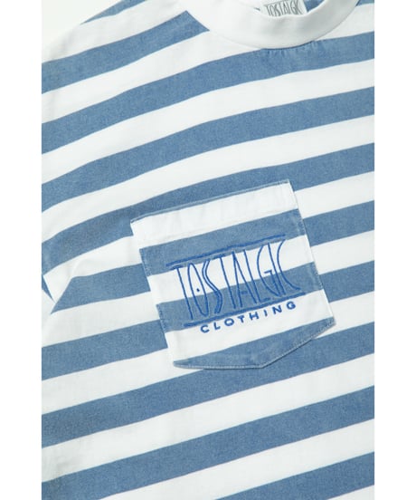 Stripe pocket tee / blue