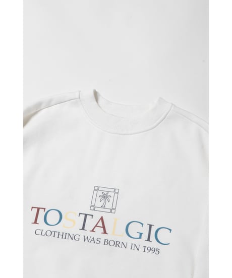 Palm tree sweatshirt / white