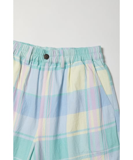 Summer half pants / checked