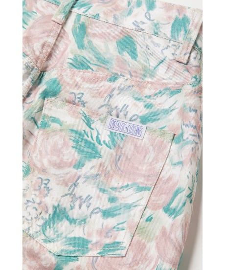 Tostalgic floral denim pants / floral
