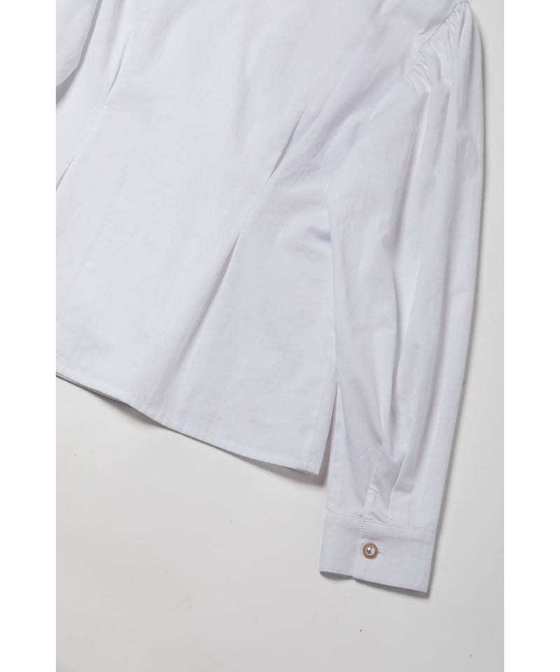 トップス Cotton frill collar blouse / white Cotton frill collar blouse / white | Tostalgic