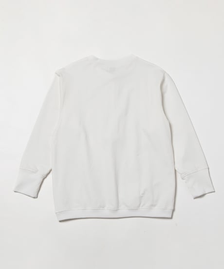 Bottouns sweat shirt / white