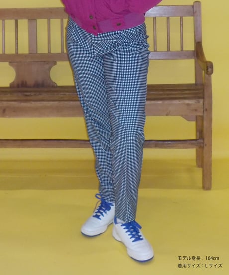 Slacks pants / gingham plaid