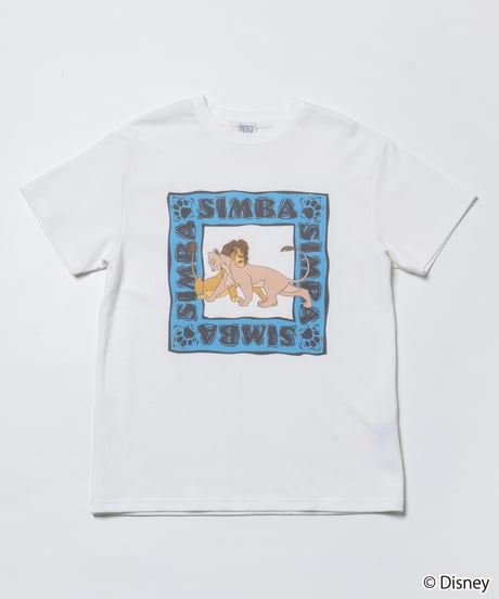 Simba and Nala / tee / white [ Shipped in early Jul. ]