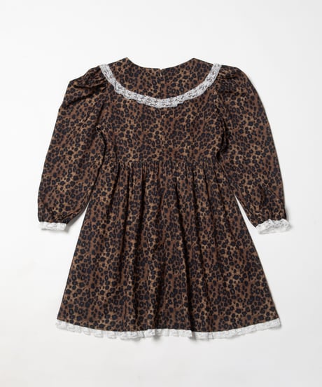 Frill dress / leopard