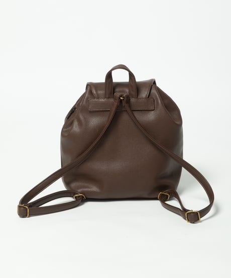Leather backpack / brown