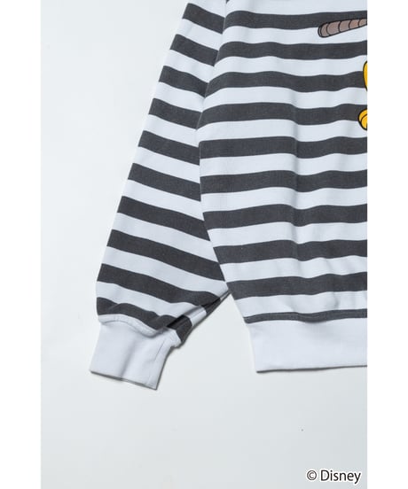 Disney sports sweatshirt（Pluto） / stripe