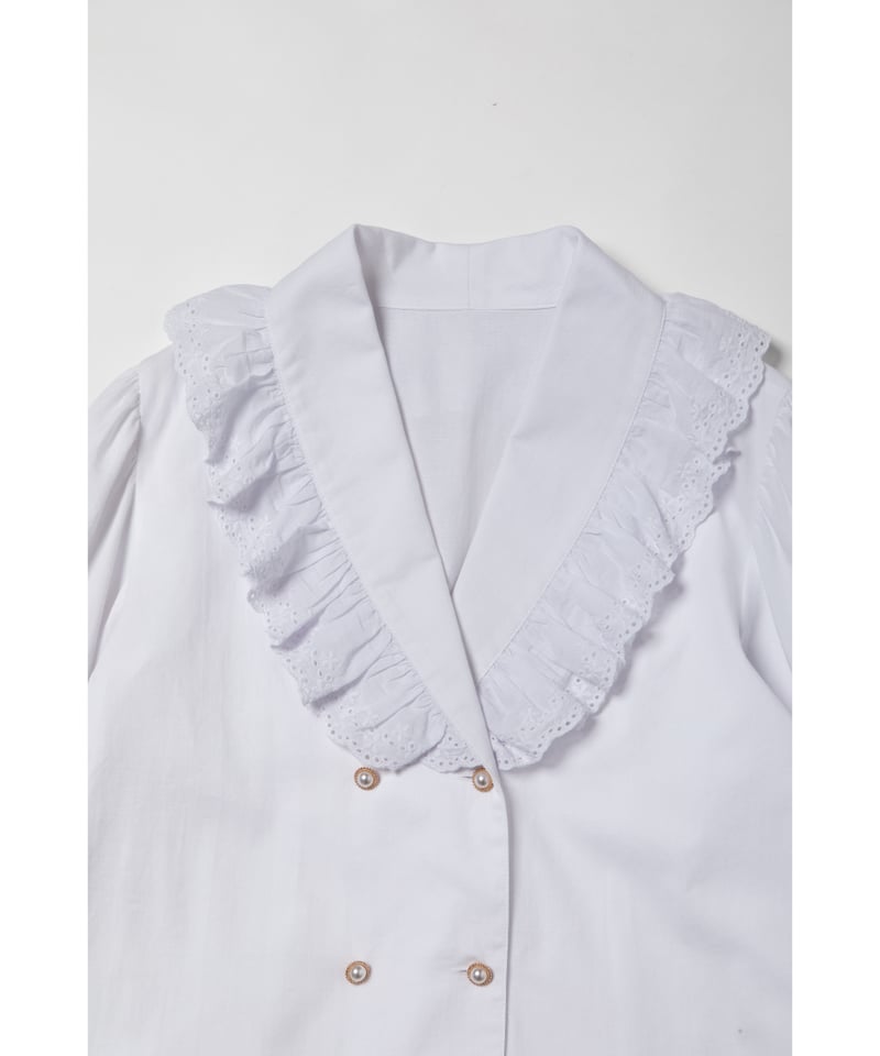 muguet frill sailor collar blouson ホワイト Monen_03_grande.jpg?v=1660046467