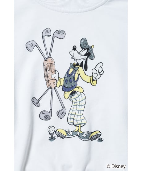 Disney sports sweatshirt(Goofy)(kids) / white