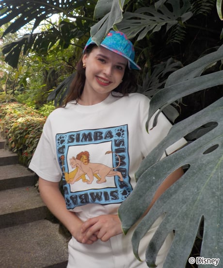 Simba and Nala / tee / white [ Shipped in early Jul. ]