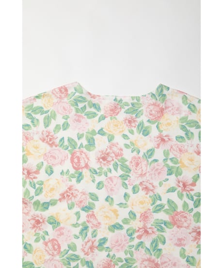 Boat neck floral tee / floral